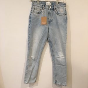 Reformation Julia crop Cigarette Jeans, with tags
